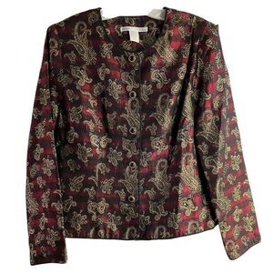 Maggy London Vintage Renaissance Blazer Jacket Sz 8